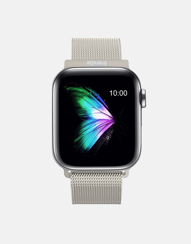 Friendie - Stainless Steel Woven Mesh Loop Band - The Melbourne - Apple Watch Compatible