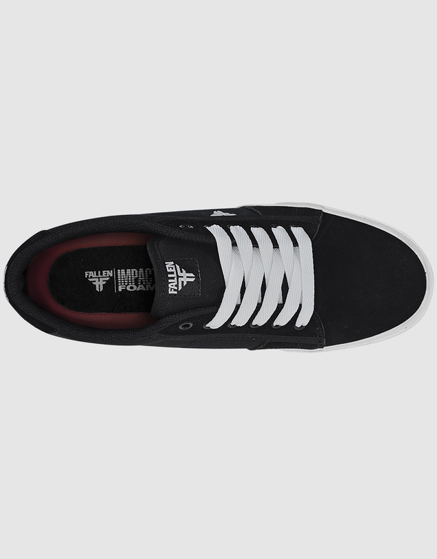 Fallen Footwear - Fallen Footwear Men Bomber Vulcanised Sole Shoes Black/White