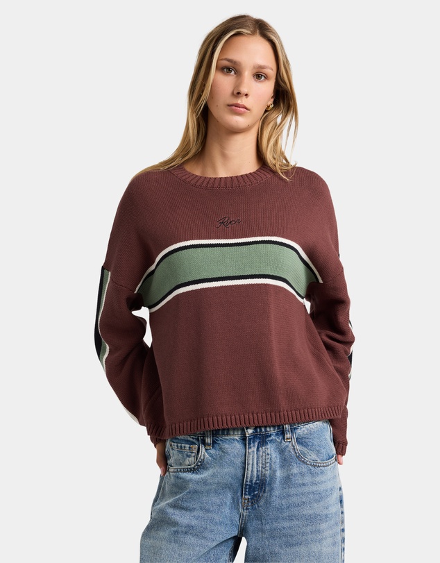 RVCA - Womens Ivy Stripe Crew Neck