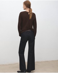M.N.G - Draped Boat-Neck Blouse