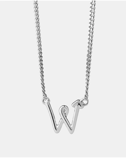 Karen Walker - W Initial Love Letter Necklace
