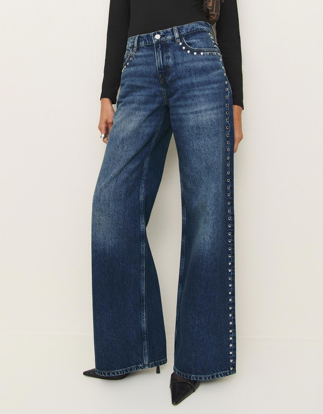 Reformation - Cary Low Rise Slouchy Wide Leg Jeans