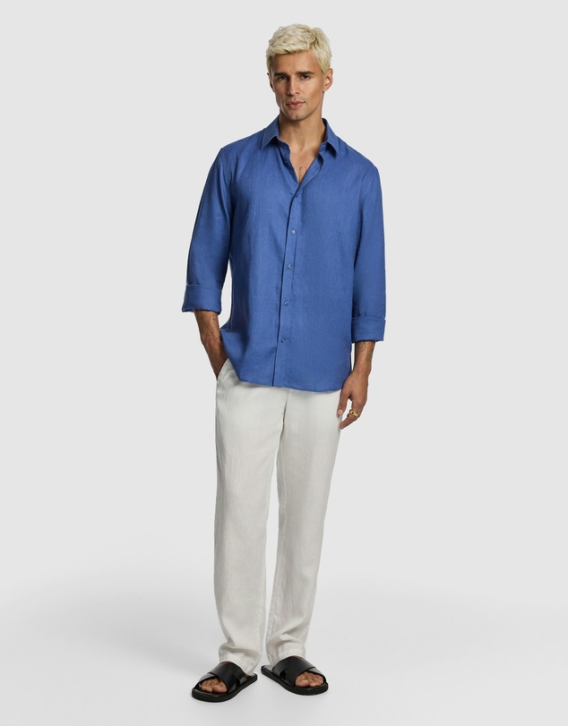 yd. - West Hampton Pure Linen Shirt