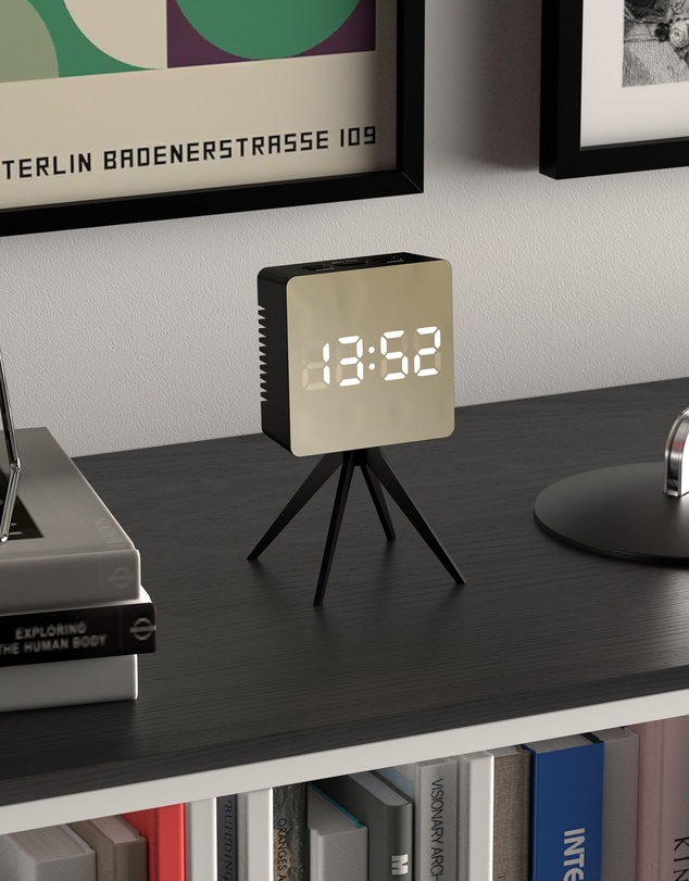 Newgate - Newgate Space Hotel Droid Led Alarm Clock Black