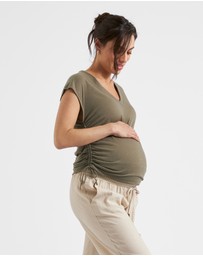 Ripe Maternity - Ziggy Ruched Tee