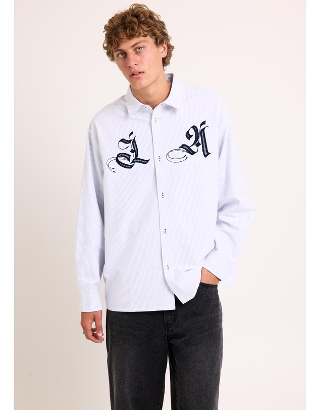 Black Noise White Rain - La Long Sleeve Shirt