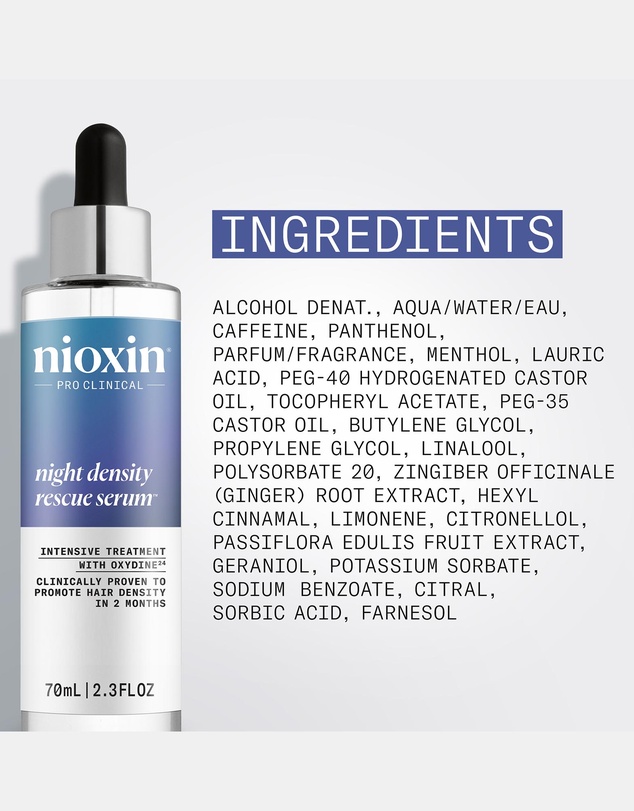 Nioxin - Nioxin Night Density Rescue Serum - Overnight Hair Thickening Serum, 70ml