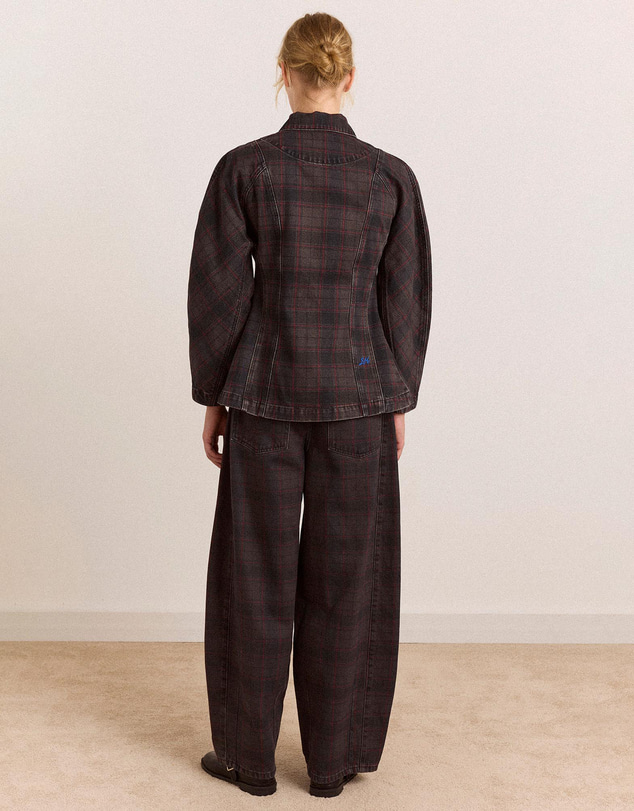 Damson Madder - Erika Check Jeans