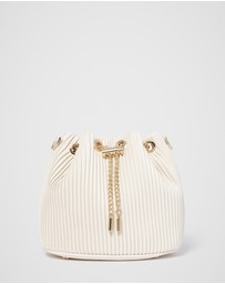 Forever New - Dahlia Drawstring Pleated Bucket Bag