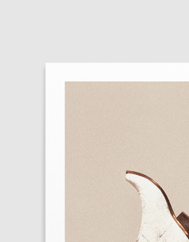 Olive et Oriel - These Boots - Neutral / Beige by Vertigo Artography Art Print