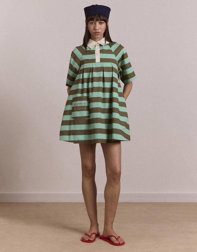 Damson Madder - Maggie Mini Polo Dress