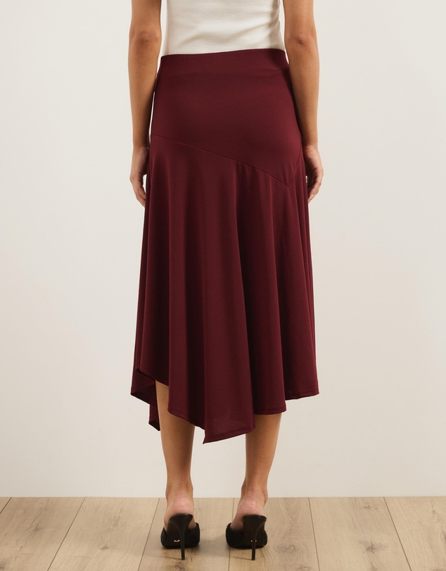 Atmos&Here - Aine Hankerchief Hem Midi Skirt