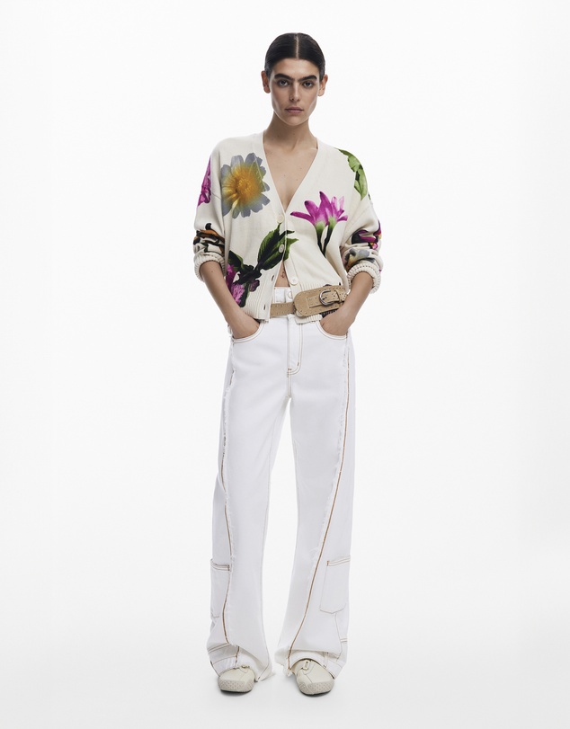 Desigual - Floral print cardigan
