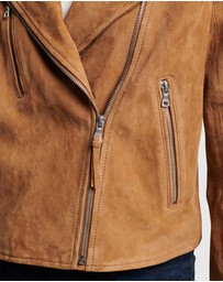 Superdry - Suede Biker Jacket