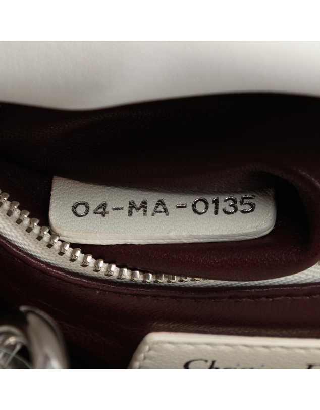 Pre-Loved by Azura Reborn - Pre-Loved Mini Embroidered Calfskin Lady Dior