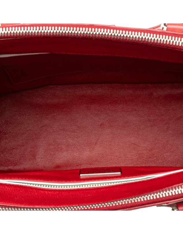 Pre-Loved by Azura Reborn - Pre-Loved Small Bicolor Saffiano Galleria Double Zip Satchel
