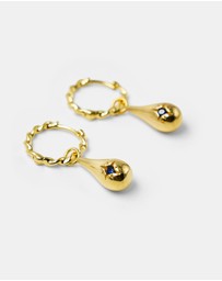 Brie Leon - 925 Tear Drop Twist Sleeper Earrings