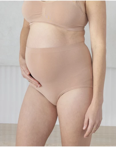 Angel Maternity - Bamboo Maternity Brief In Nude