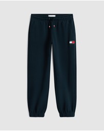 Tommy Hilfiger - Heritage Flag Logo Cuffed Drawstring Joggers - Kids