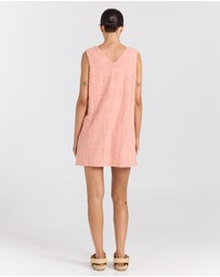 Poolside Paradiso - Mai Tai V Tunic Towelling Dress - Blush