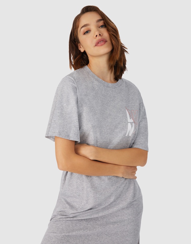 DKNY - Cotton & Viscose Jersey Midi Length T-Shirt Nightgown