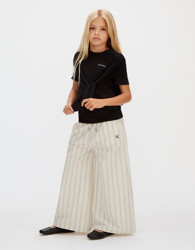 Calvin Klein Jeans - Girls Relaxed Striped Poplin Pants
