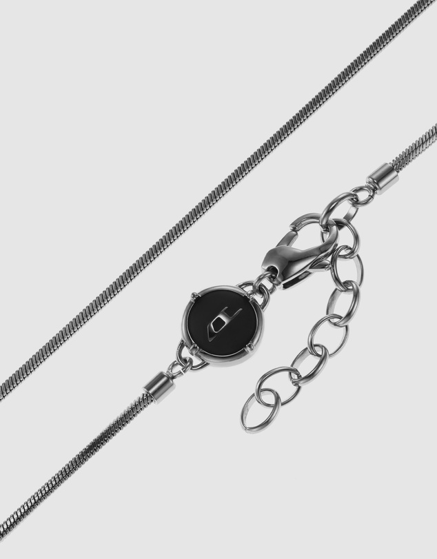 Diesel - Single Pendant Silver-Tone Necklace