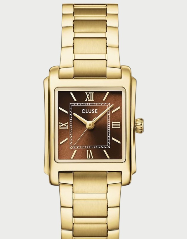 Cluse - CLUSE Anglée, Steel, Brown, Gold Colour