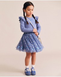 Huxbaby - Sequin Bow Tulle Dress - Babies-Kids