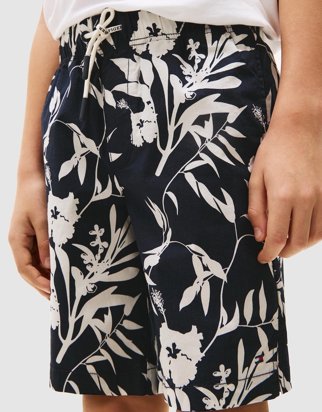 Tommy Hilfiger - Floral Print Poplin Shorts - Kids