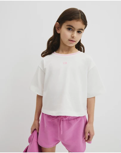 Country Road - Australian Cotton Short Sleeve Crop Boxy T-shirt