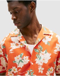 Tommy Hilfiger - Lightweight Regular Fit Floral Short Sleeve Shirt