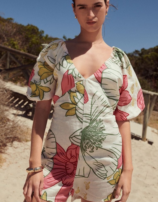 NEXT - Puff Sleeve Playsuit