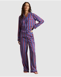 Polo Ralph Lauren - Madison Cricket Stripe Long Sleeve Pyjama Set