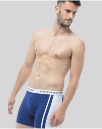 Underwear Of Sweden - Men's Boxer Shorts - Navy and White (x3 pack)