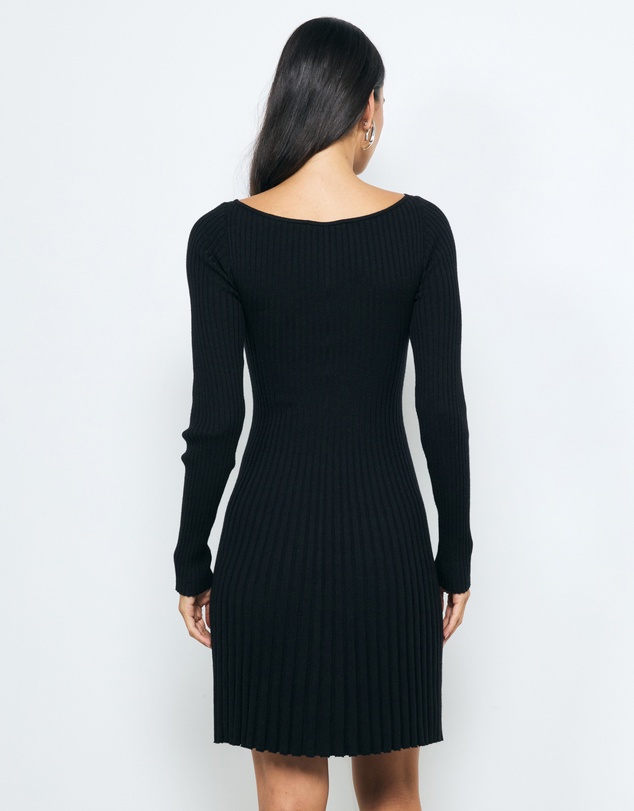 AERE - Leni Organic Cotton Knit Mini Dress