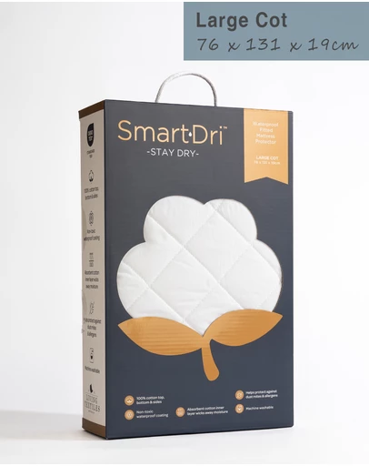 Living Textiles - Smart-Dri Waterproof Mattress Protector - Large Cot