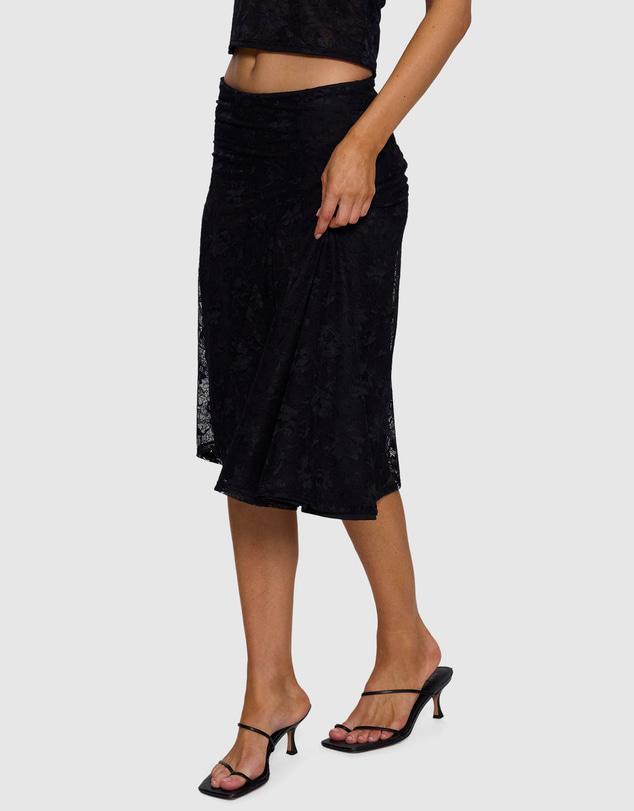 Thrills - Sienna Lace Midi Skirt