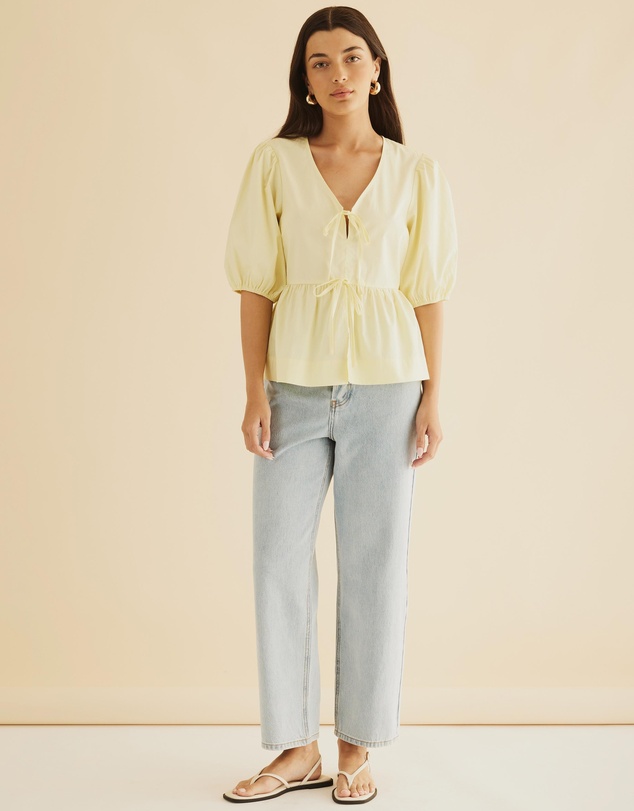 Atmos&Here - Indee Cotton Bow Shirt