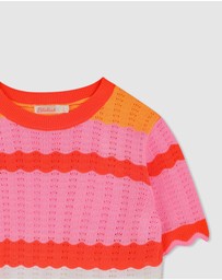 Billieblush - Short Sleeves Sweater Jumper - Kids-Teens