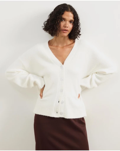 Atmos&Here - Tiana Fluffy Knit Cardigan