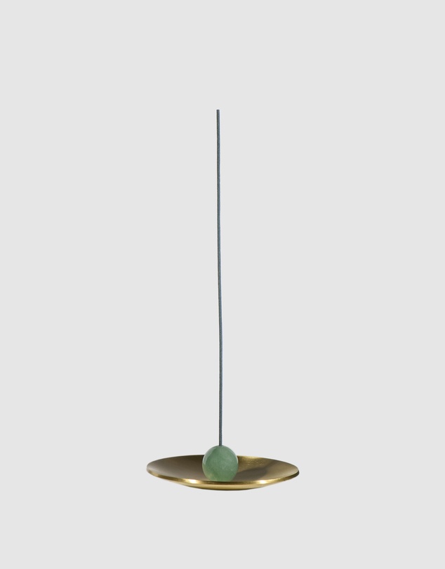 MAHO Sensory - Hoseki Mari - Green Aventurine crystal Incense burner