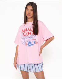 Petal & Pup - Bridget Short Set - Pink Amalfi Coast