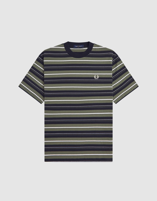 Fred Perry - Heavyweight Striped T-Shirt