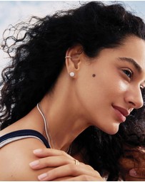 Ania Haie - Silver Pave Disc Stud Earrings