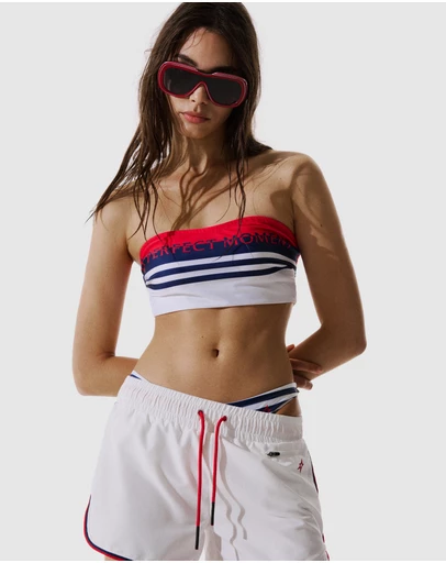 Perfect Moment - Stripe Pm Bikini Top