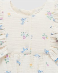 Purebaby - Ruffle Romper -Kids-Babies