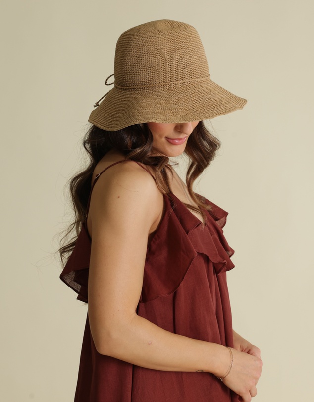 Morgan & Taylor - Kaira Bucket Hat in Tan Brown