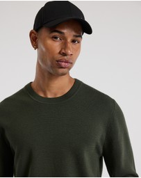 Calibre - Crew Neck Merino Sweater Pine Green