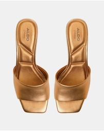 ALDO - Goldenshine Twisted Kitten Mules